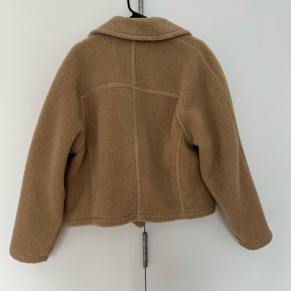 Off-White bear faux shearling jacket beige US4 - Picture 4 of 7